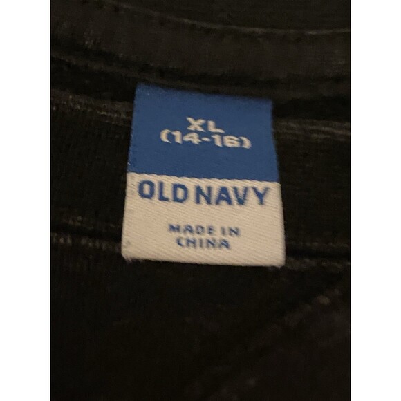 Super Mario Old Navy Black crew neck pullover sweatshirt Boys XL(14-16) - Picture 4 of 8